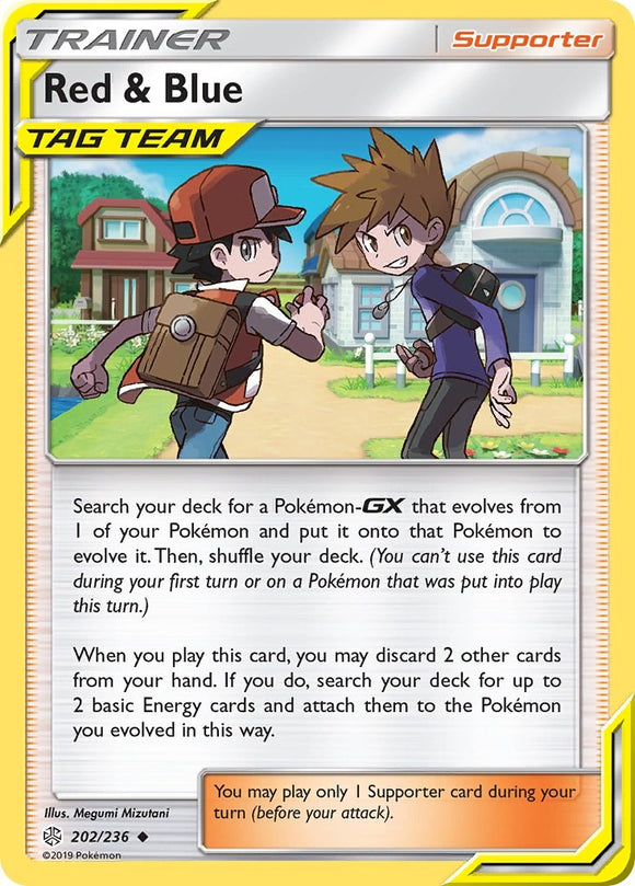 Red & Blue [202/236] [Cosmic Eclipse] Reverse Holofoil