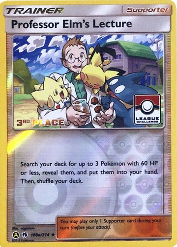 Professor Elm's Lecture (League Challenge) [3rd Place] [188a/214] [League & Championship Cards] Reverse Holofoil