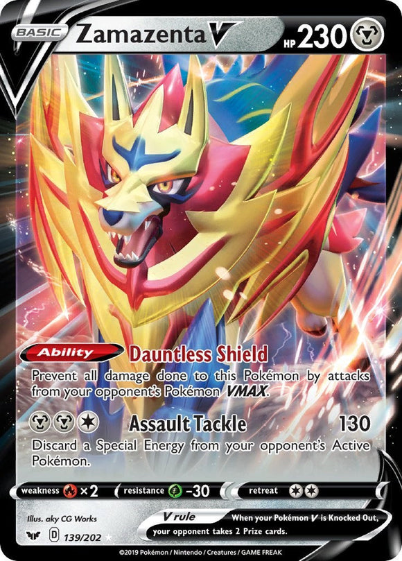 Zamazenta V [139/202] [Sword & Shield Base Set] Holofoil