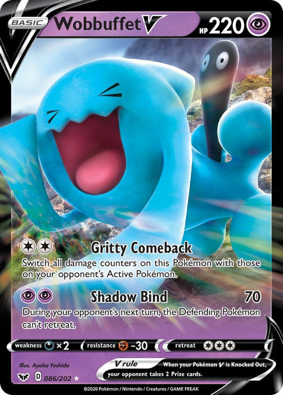 Wobbuffet V [086/202] [Sword & Shield Base Set] Holofoil