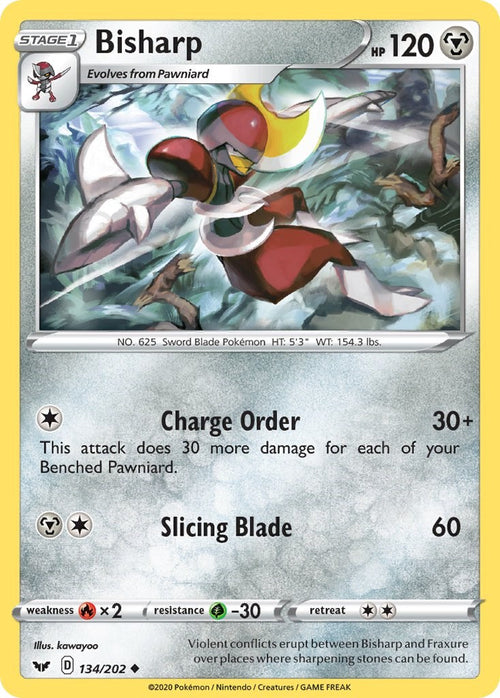 Bisharp [134/202] [Sword & Shield Base Set] Reverse Holofoil