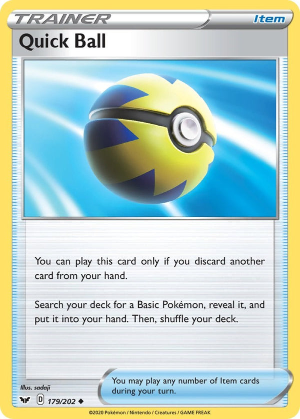 Quick Ball [179/202] [Sword & Shield Base Set]