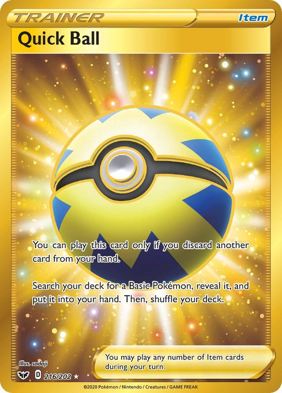 Quick Ball [216/202] [Sword & Shield Base Set] Holofoil