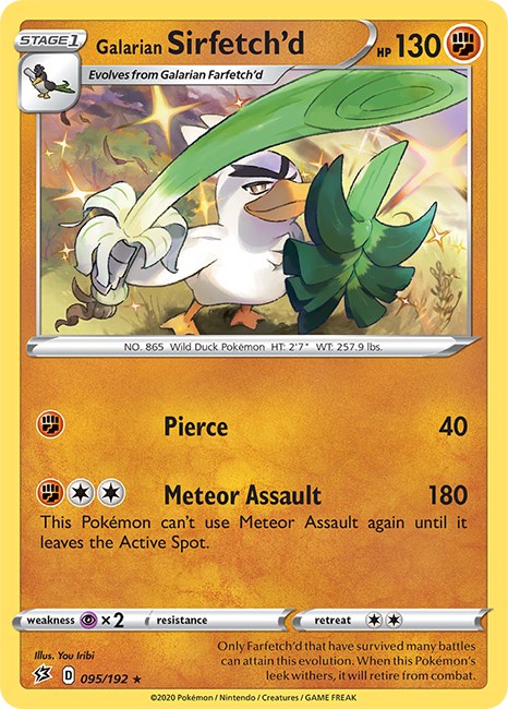 Galarian Sirfetch'd [095/192] [Rebel Clash] Reverse Holofoil