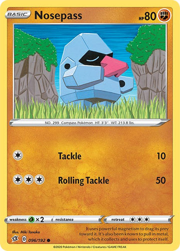 Nosepass [096/192] [Rebel Clash] Reverse Holofoil