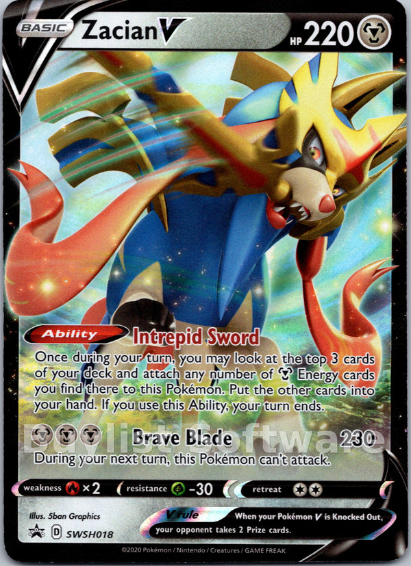 Zacian V [SWSH018] [Sword & Shield Promo Cards] Holofoil