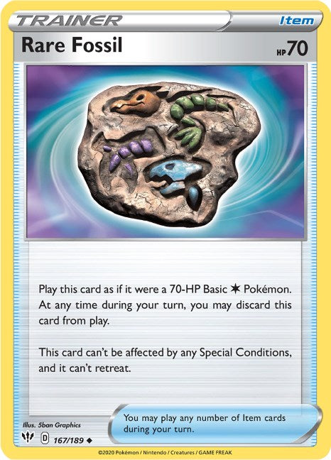 Rare Fossil [167/189] [Darkness Ablaze] Reverse Holofoil