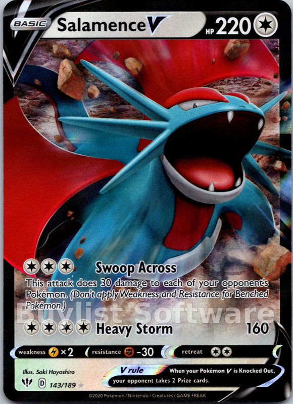 Salamence V [143/189] [Darkness Ablaze] Holofoil