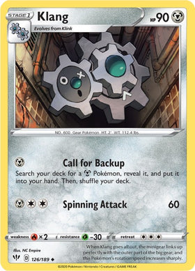 Klang [126/189] [Darkness Ablaze] Reverse Holofoil