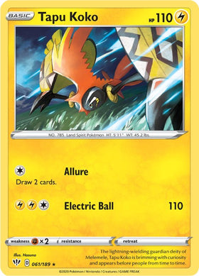 Tapu Koko [061/189] [Darkness Ablaze] Holofoil