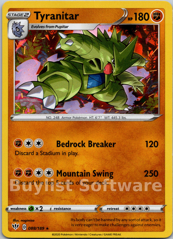 Tyranitar [088/189] [Darkness Ablaze] Holofoil