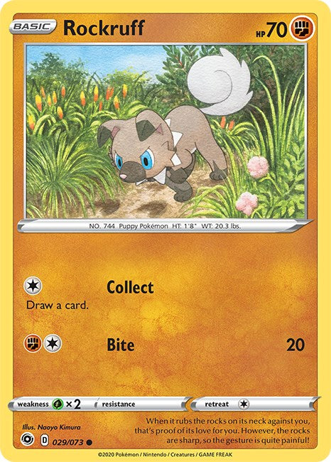 Rockruff [29/73] [Champion's Path] Reverse Holofoil