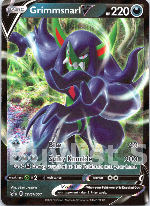Grimmsnarl V [SWSH057] [Sword & Shield Promo Cards] Holofoil