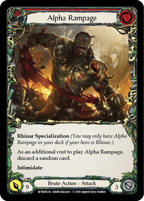 Alpha Rampage [WTR006] [Welcome to Rathe] Unlimited Edition Rainbow Foil