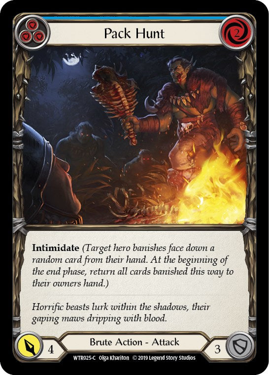 Pack Hunt (Blue) [WTR025] [Welcome to Rathe] Unlimited Edition Rainbow Foil