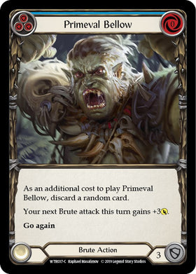 Primeval Bellow (Blue) [WTR037] [Welcome to Rathe] 1st Edition Rainbow Foil