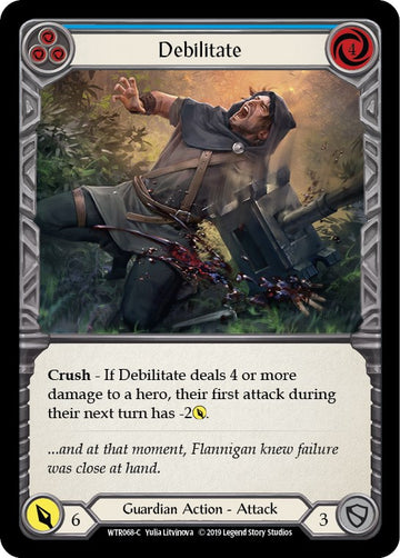 Debilitate (Blue) [WTR068] [Welcome to Rathe] Unlimited Edition Rainbow Foil