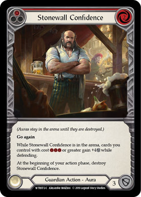 Stonewall Confidence (Red) [WTR072] [Welcome to Rathe] 1st Edition Rainbow Foil