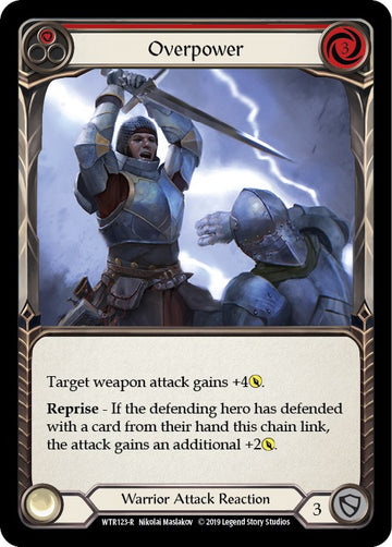 Overpower (Red) [WTR123] [Welcome to Rathe] Unlimited Edition Rainbow Foil