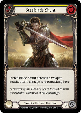 Steelblade Shunt (Yellow) [WTR127] [Welcome to Rathe] Unlimited Edition Rainbow Foil