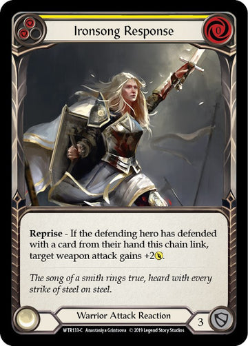 Ironsong Response (Yellow) [WTR133] [Welcome to Rathe] Unlimited Edition Rainbow Foil