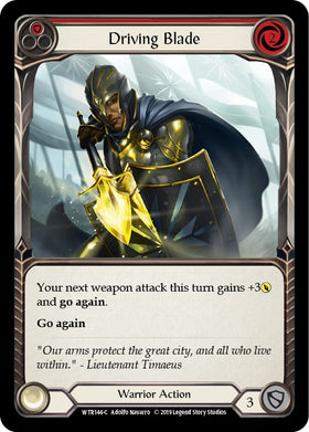 Driving Blade (Red) [WTR144] [Welcome to Rathe] Unlimited Edition Rainbow Foil