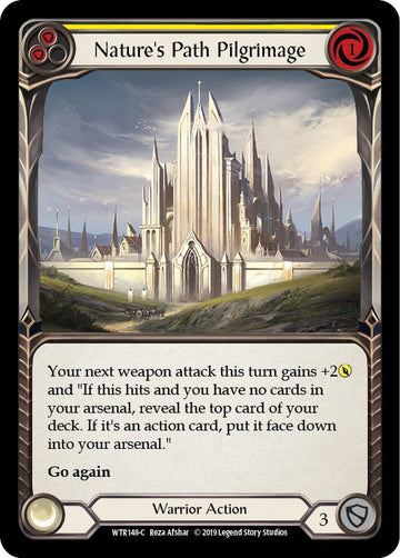 Nature's Path Pilgrimage (Yellow) [WTR148] [Welcome to Rathe] 1st Edition Rainbow Foil