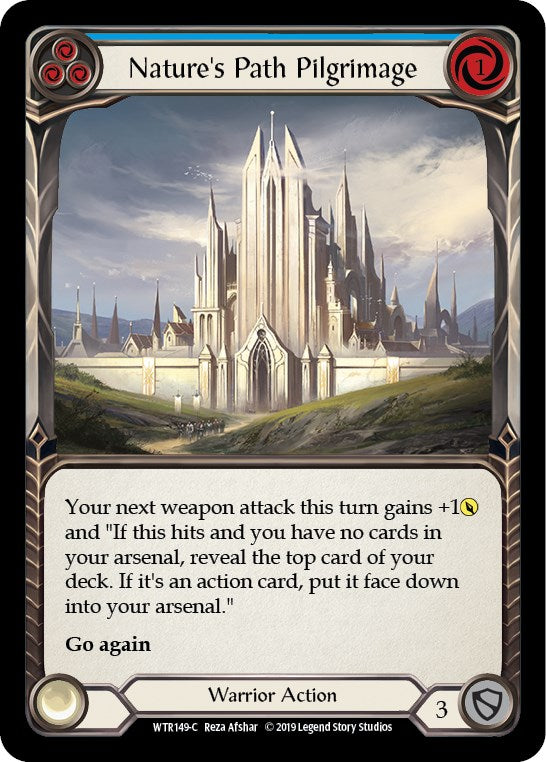 Nature's Path Pilgrimage (Blue) [WTR149] [Welcome to Rathe] Unlimited Edition Rainbow Foil