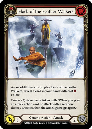 Flock of the Feather Walkers (Red) [WTR182] [Welcome to Rathe] Unlimited Edition Rainbow Foil