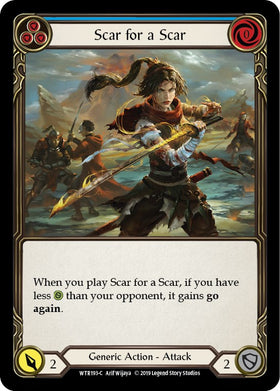 Scar for a Scar (Blue) [WTR193] [Welcome to Rathe] Unlimited Edition Rainbow Foil