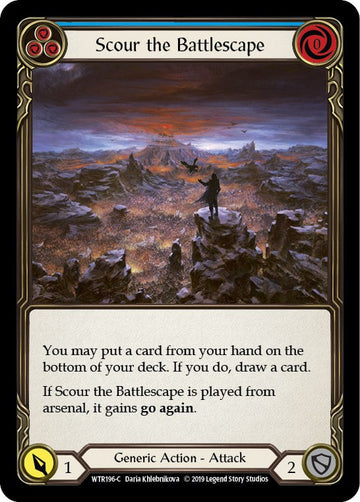 Scour the Battlescape (Blue) [WTR196] [Welcome to Rathe] Unlimited Edition Normal