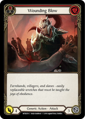 Wounding Blow (Red) [WTR203] [Welcome to Rathe] 1st Edition Rainbow Foil