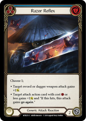 Razor Reflex (Blue) [WTR211] [Welcome to Rathe] 1st Edition Rainbow Foil