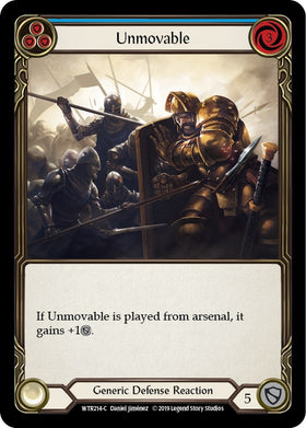 Unmovable (Blue) [WTR214] [Welcome to Rathe] Unlimited Edition Rainbow Foil