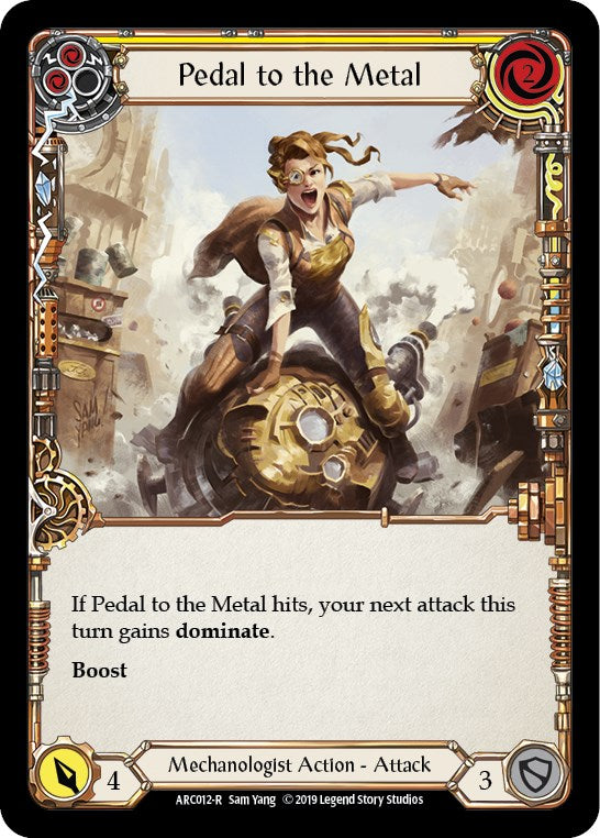 Pedal to the Metal (Yellow) [ARC012] [Arcane Rising] 1st Edition Normal