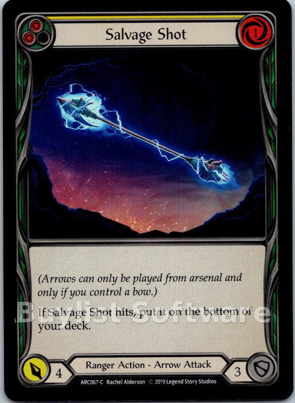Salvage Shot (Yellow) [ARC067] [Arcane Rising] 1st Edition Rainbow Foil