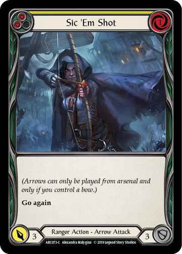 Sic 'Em Shot (Yellow) [ARC073] [Arcane Rising] 1st Edition Normal