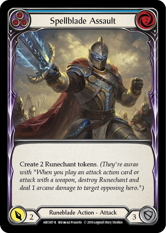 Spellblade Assault (Blue) [ARC087] [Arcane Rising] 1st Edition Normal
