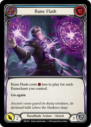 Rune Flash (Blue) [ARC102] [Arcane Rising] 1st Edition Normal