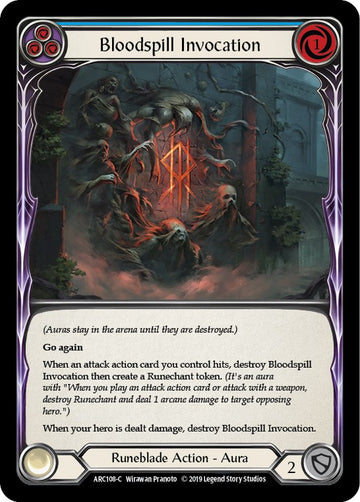 Bloodspill Invocation (Blue) [ARC108] [Arcane Rising] 1st Edition Normal