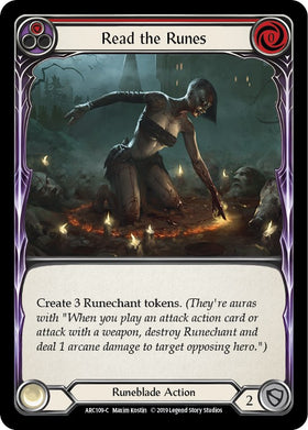 Read the Runes (Red) [ARC109] [Arcane Rising] 1st Edition Normal