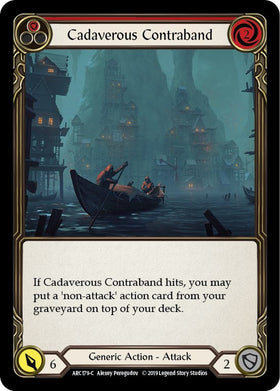 Cadaverous Contraband (Red) [ARC179] [Arcane Rising] 1st Edition Rainbow Foil