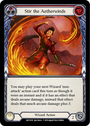 Stir the Aetherwinds (Red) [ARC129] [Arcane Rising] 1st Edition Normal