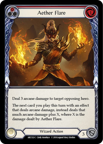 Aether Flare (Red) [ARC132] [Arcane Rising] 1st Edition Normal
