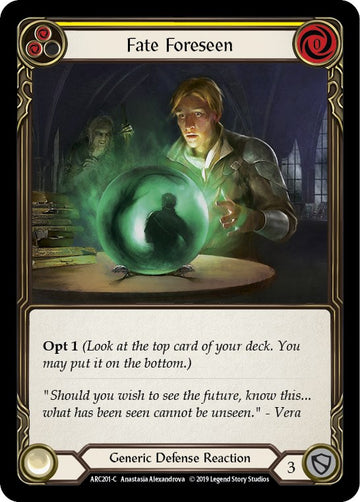 Fate Foreseen (Yellow) [ARC201] [Arcane Rising] 1st Edition Normal