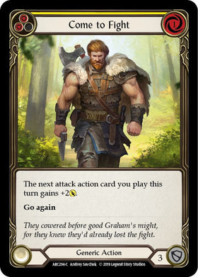 Come to Fight (Yellow) [ARC204] [Arcane Rising] 1st Edition Normal