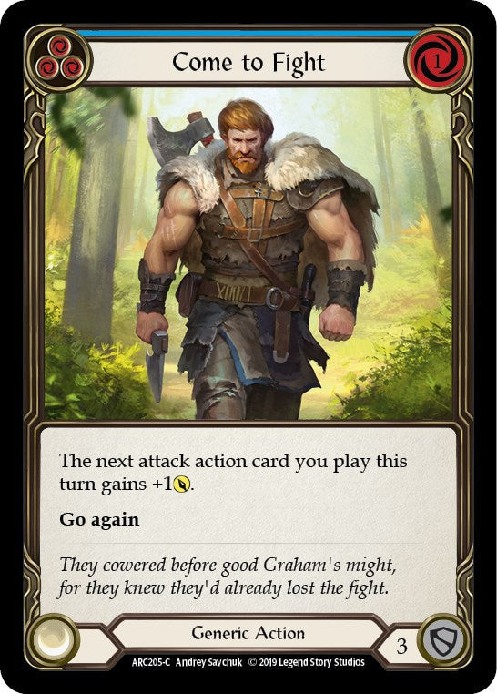 Come to Fight (Blue) [ARC205] [Arcane Rising] 1st Edition Normal