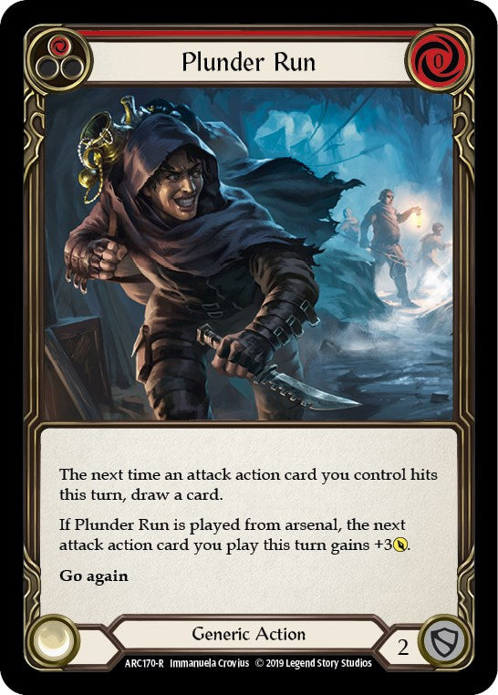 Plunder Run (Red) [ARC170] [Arcane Rising] 1st Edition Normal