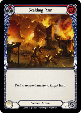 Scalding Rain (Red) [ARC141] [Arcane Rising] 1st Edition Rainbow Foil
