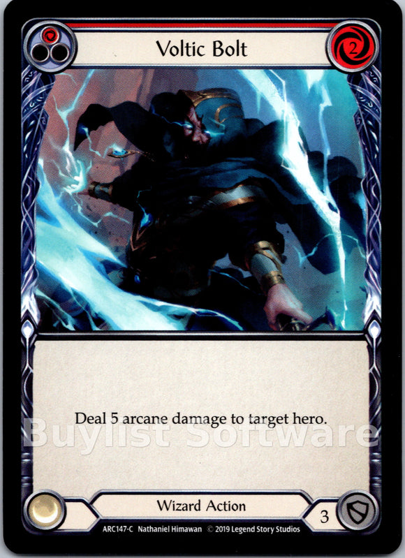 Voltic Bolt (Red) [ARC147] [Arcane Rising] 1st Edition Normal